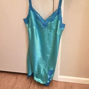 VS Victoria's Secret turqoise slip dress